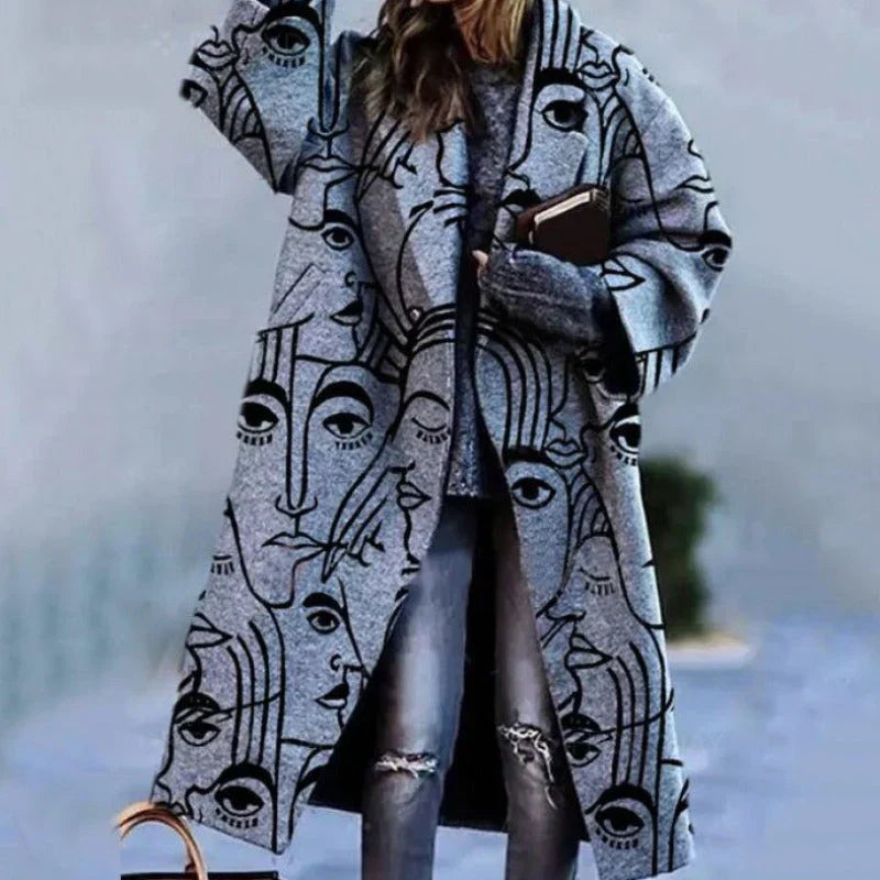 Elegant Women's Winter Coat with Flattering Silhouette and Warmth