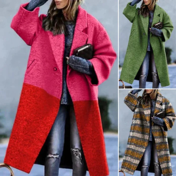 Elegant Women's Winter Coat with Flattering Silhouette and Warmth