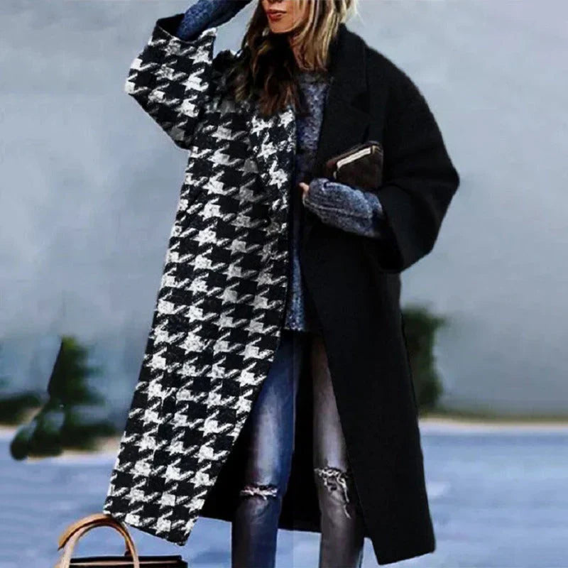 Elegant Women's Winter Coat with Flattering Silhouette and Warmth