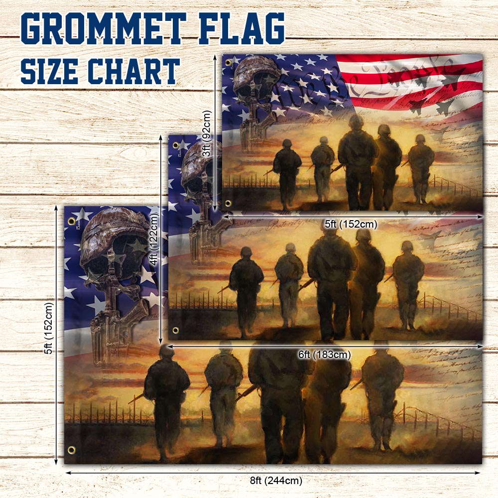 All Gave Some Some Gave All American Flag - Durable Canvas Tribute for Memorial Day & Veterans Day