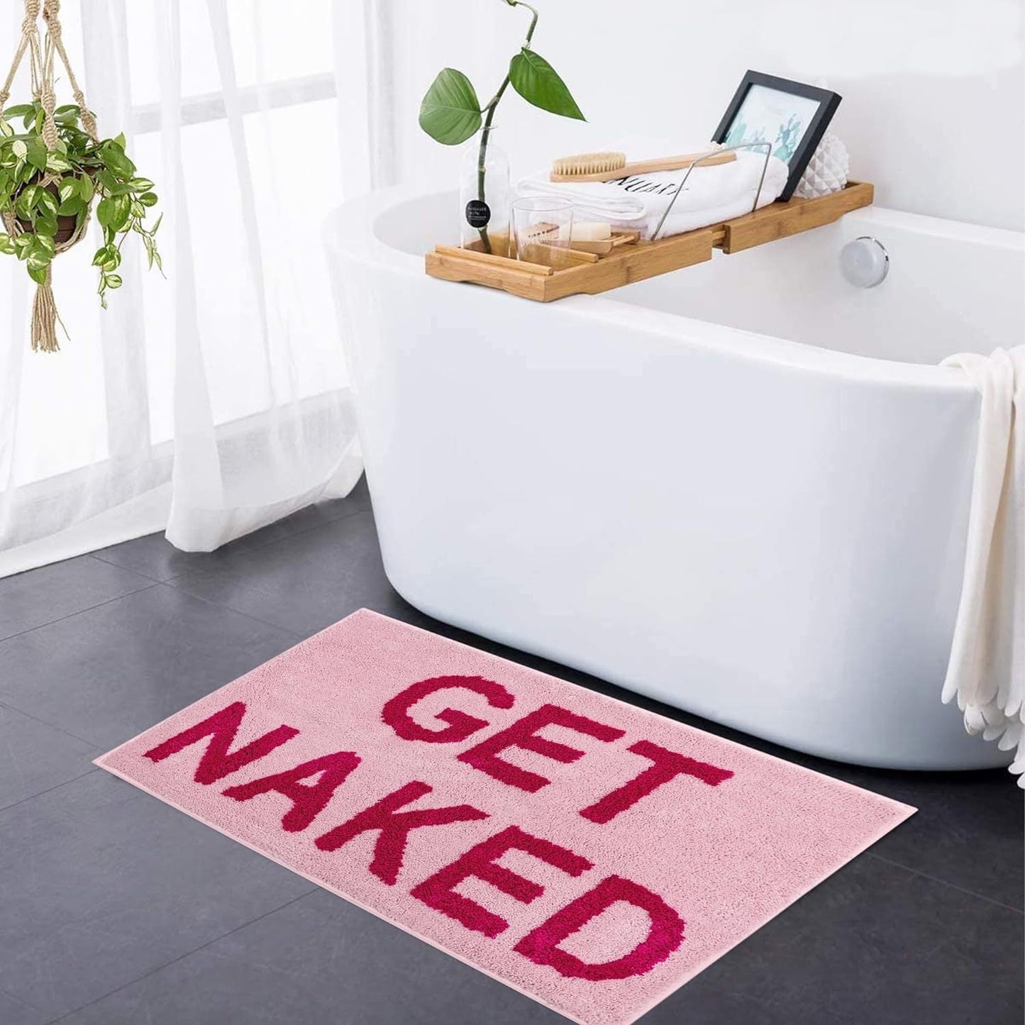 Soft Tufted Get Naked Bath Mat