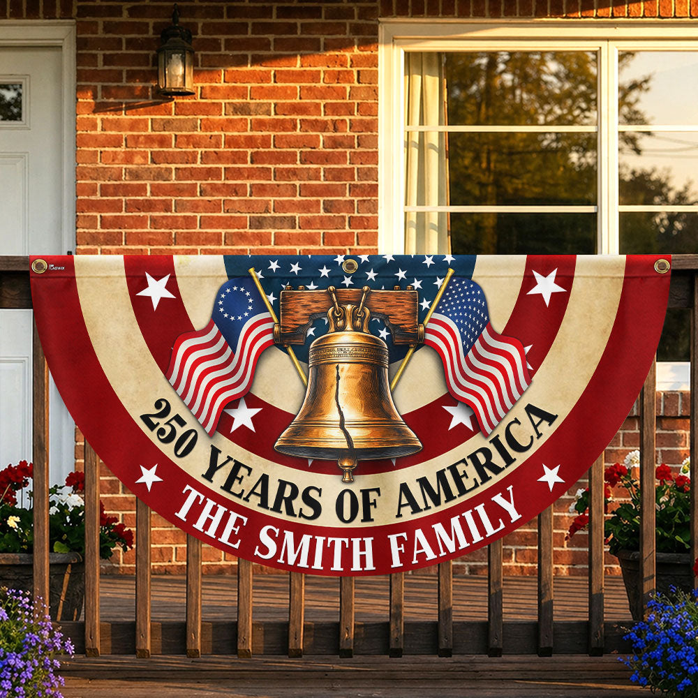 Personalized 250th Anniversary Betsy Ross Fan Flag