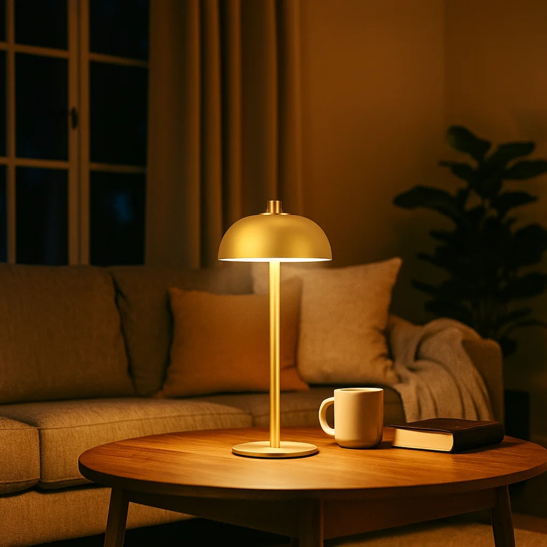 Wireless Touch Control Table Lamp with Adjustable Ambient Lighting