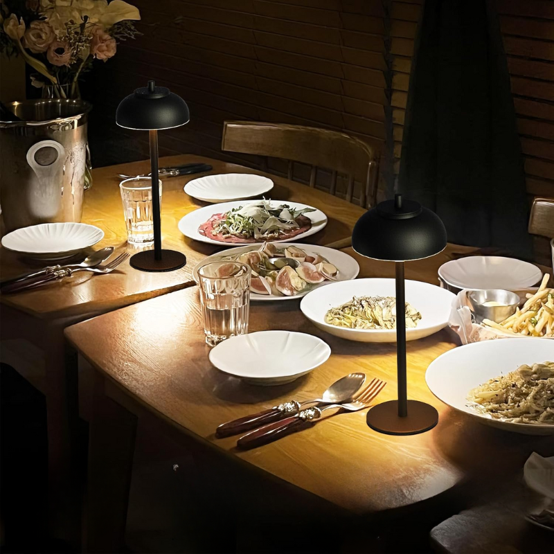 Wireless Touch Control Table Lamp with Adjustable Ambient Lighting
