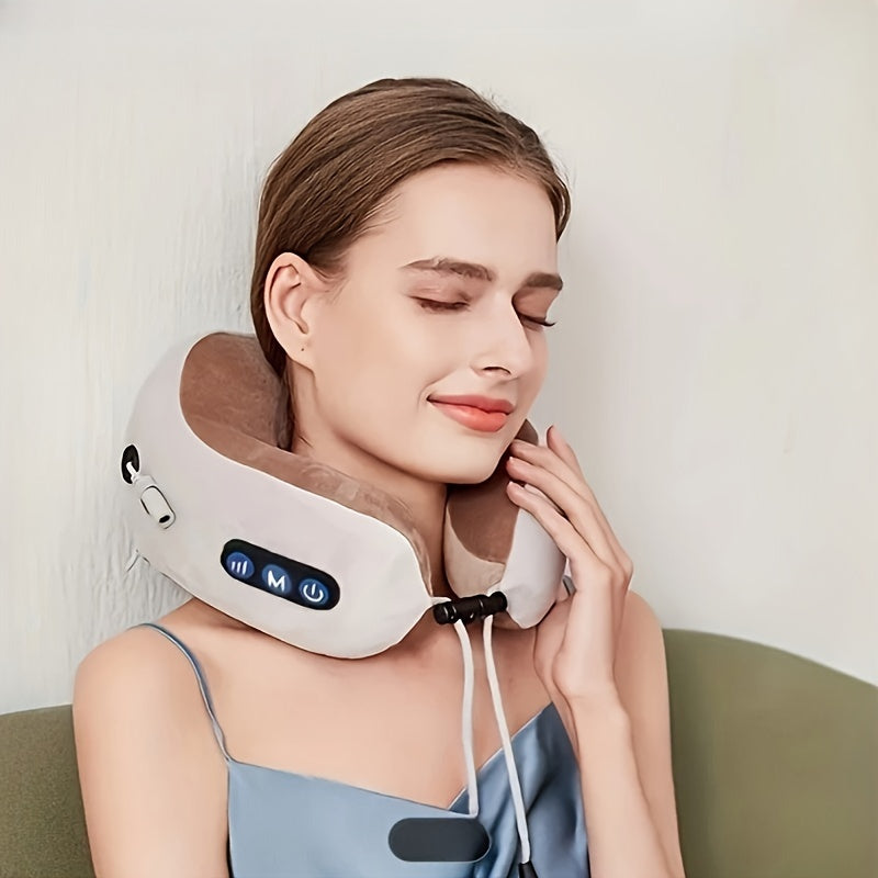 Ergonomic Neck Pillow with Massage Function