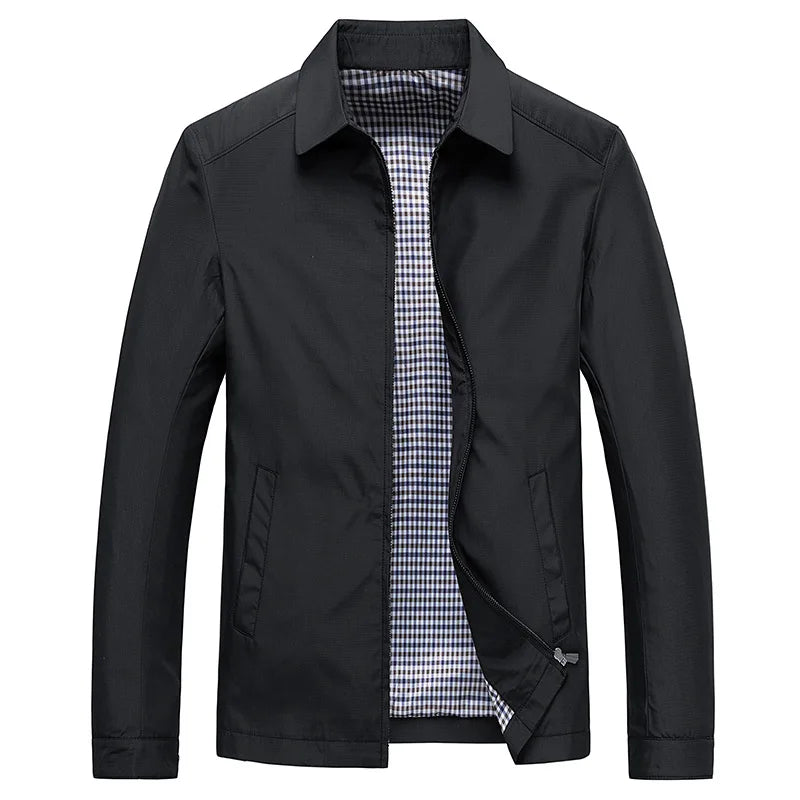 Lightweight Classic Fit Men's Jacket with Practical Pockets