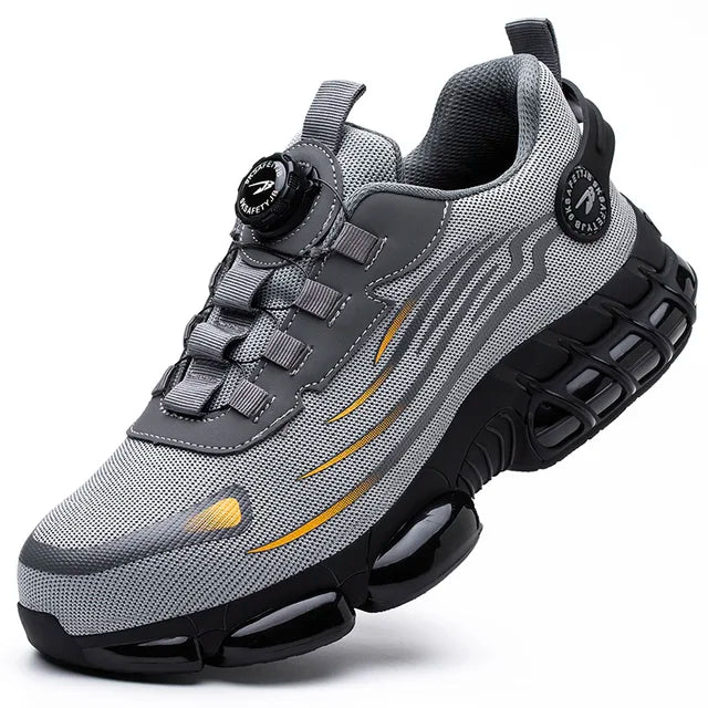 Steel Toe Safety Shoes for Men - Comfortable and Slip-Resistant Work Footwear