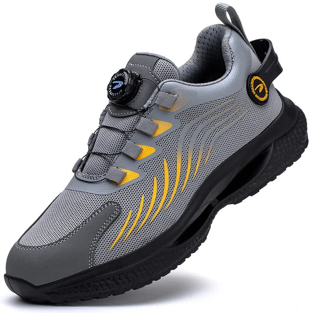 Steel Toe Safety Shoes for Men - Comfortable and Slip-Resistant Work Footwear