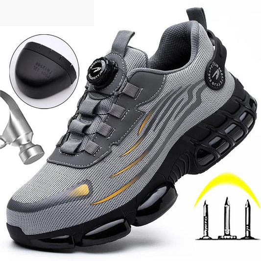 Steel Toe Safety Shoes for Men - Comfortable and Slip-Resistant Work Footwear