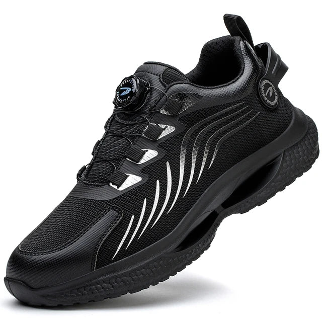 Steel Toe Safety Shoes for Men - Comfortable and Slip-Resistant Work Footwear