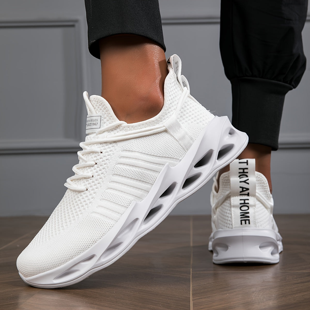 Breathable Slip-On Shock-Absorbing Running Shoes