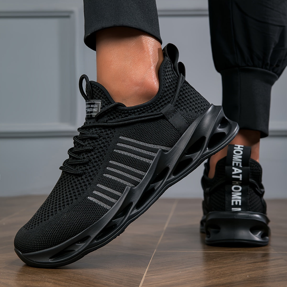 Breathable Slip-On Shock-Absorbing Running Shoes