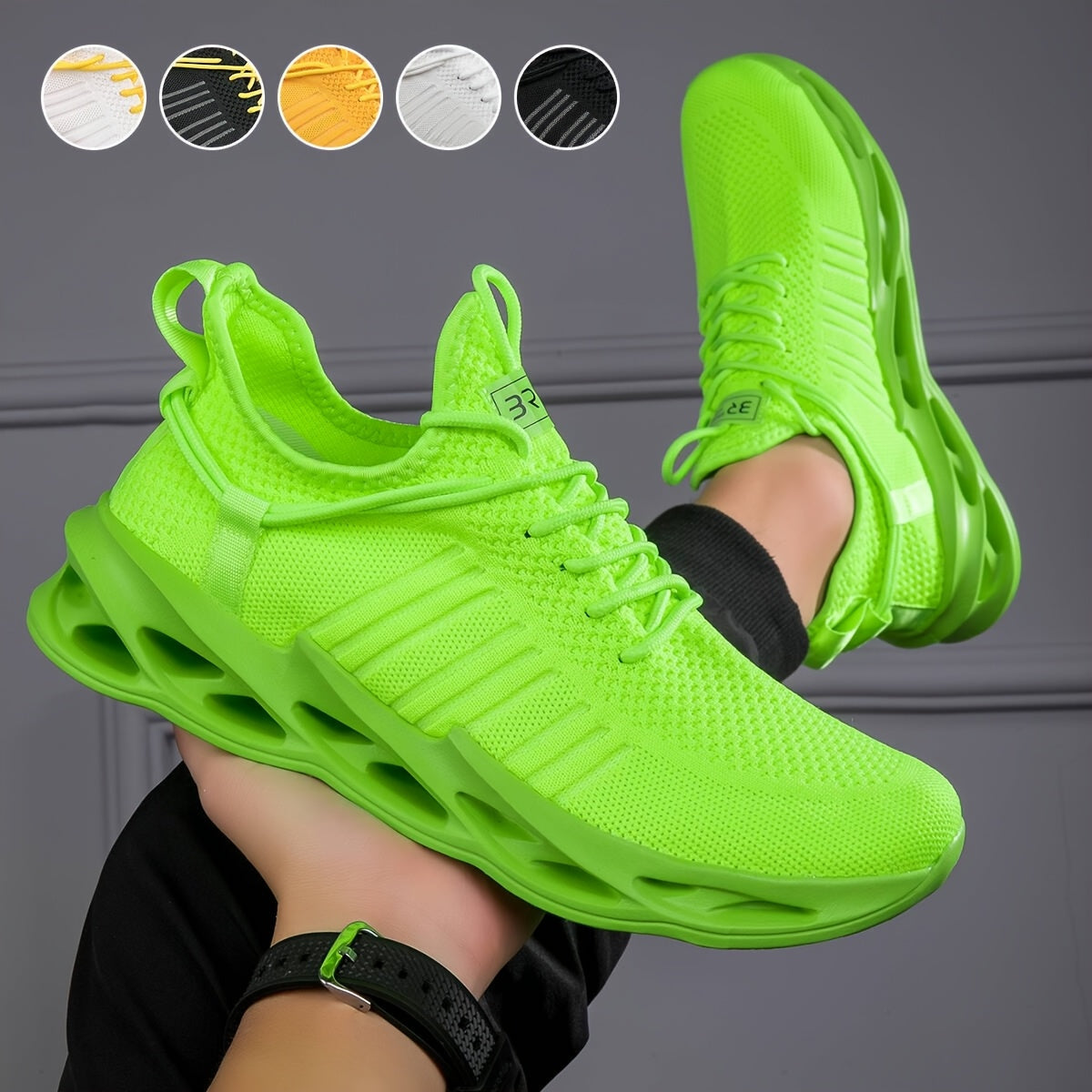 Breathable Slip-On Shock-Absorbing Running Shoes