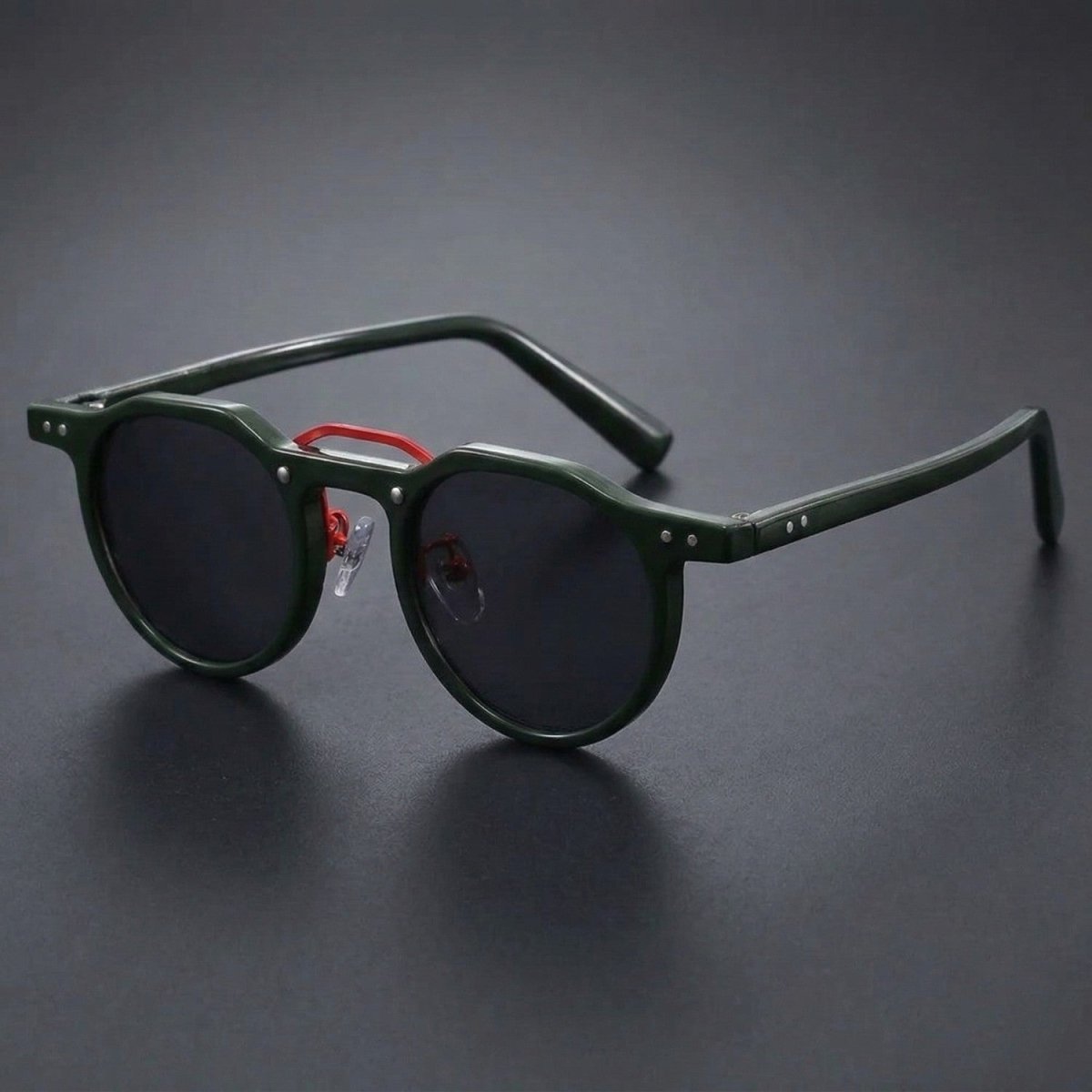 Vintage Round Frame Sunglasses with UV400 Protection