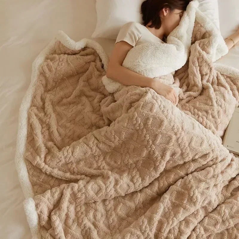 Double-Sided Wool Blanket - Ultra-Soft Microfiber for Maximum Comfort