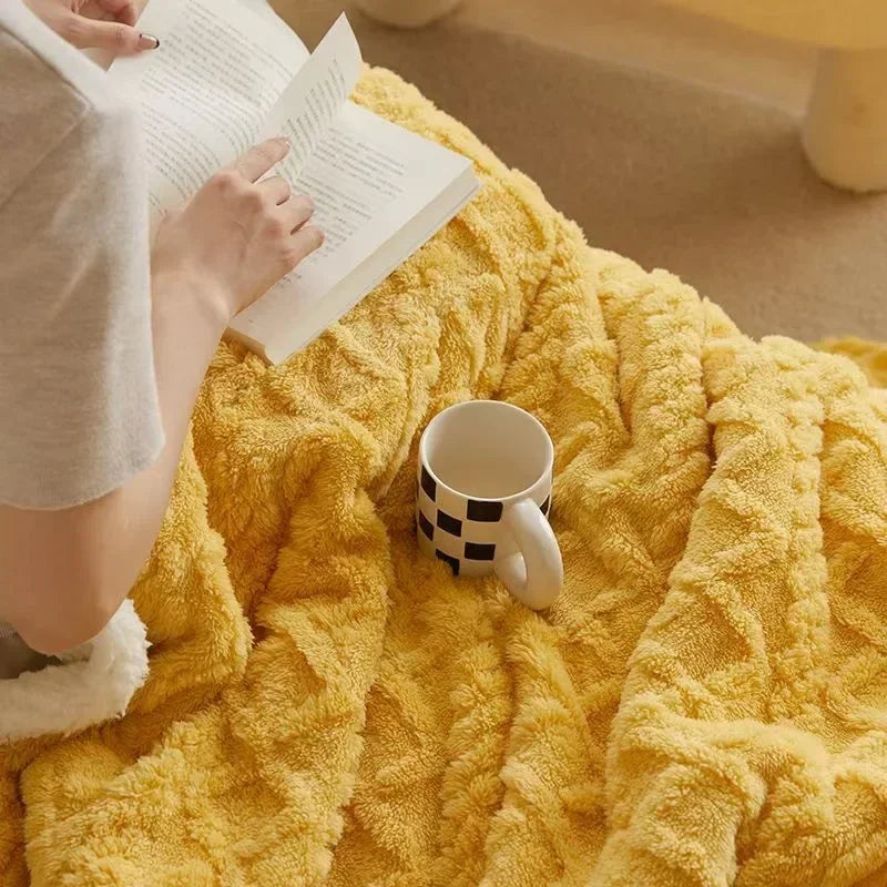 Double-Sided Wool Blanket - Ultra-Soft Microfiber for Maximum Comfort