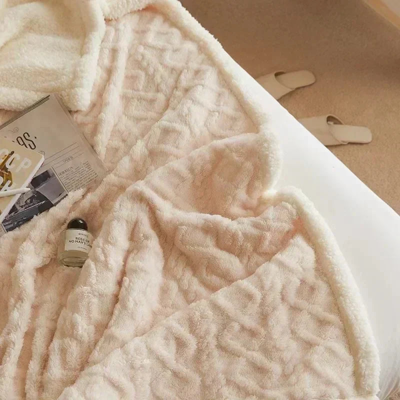 Double-Sided Wool Blanket - Ultra-Soft Microfiber for Maximum Comfort