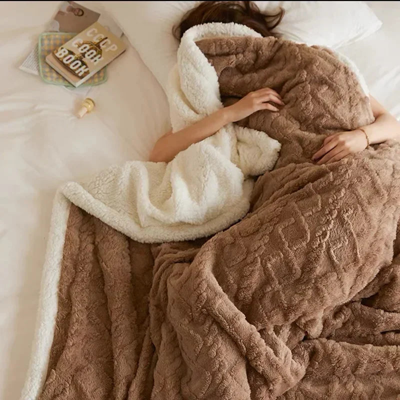 Double-Sided Wool Blanket - Ultra-Soft Microfiber for Maximum Comfort