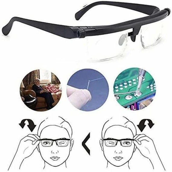 Adjustable Reading Glasses for Clear Vision at Any Distance