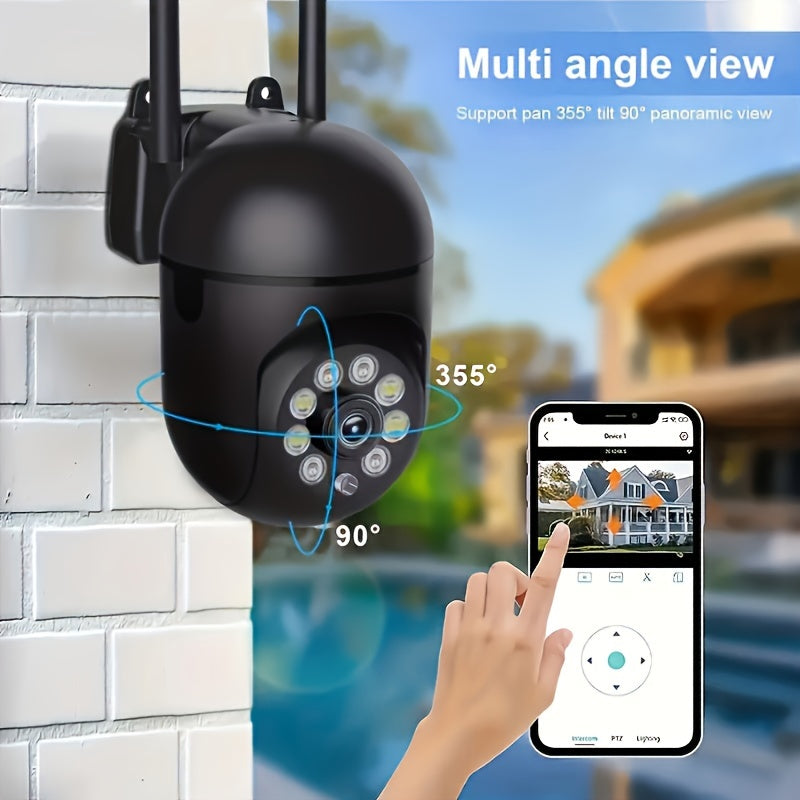 Wireless 1080p HD WiFi Security Camera with Sound Alarm