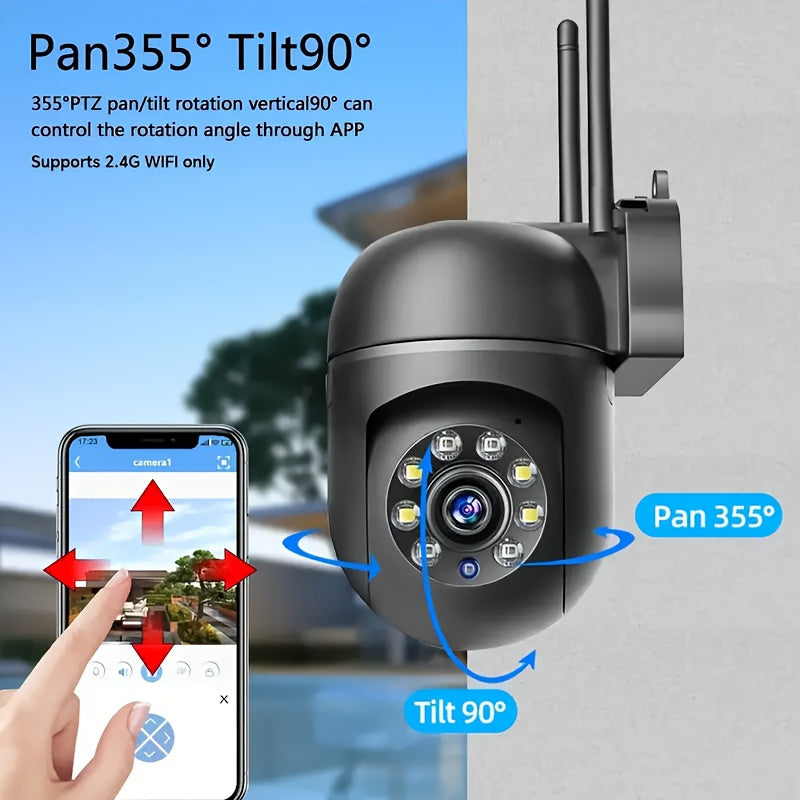 Wireless 1080p HD WiFi Security Camera with Sound Alarm