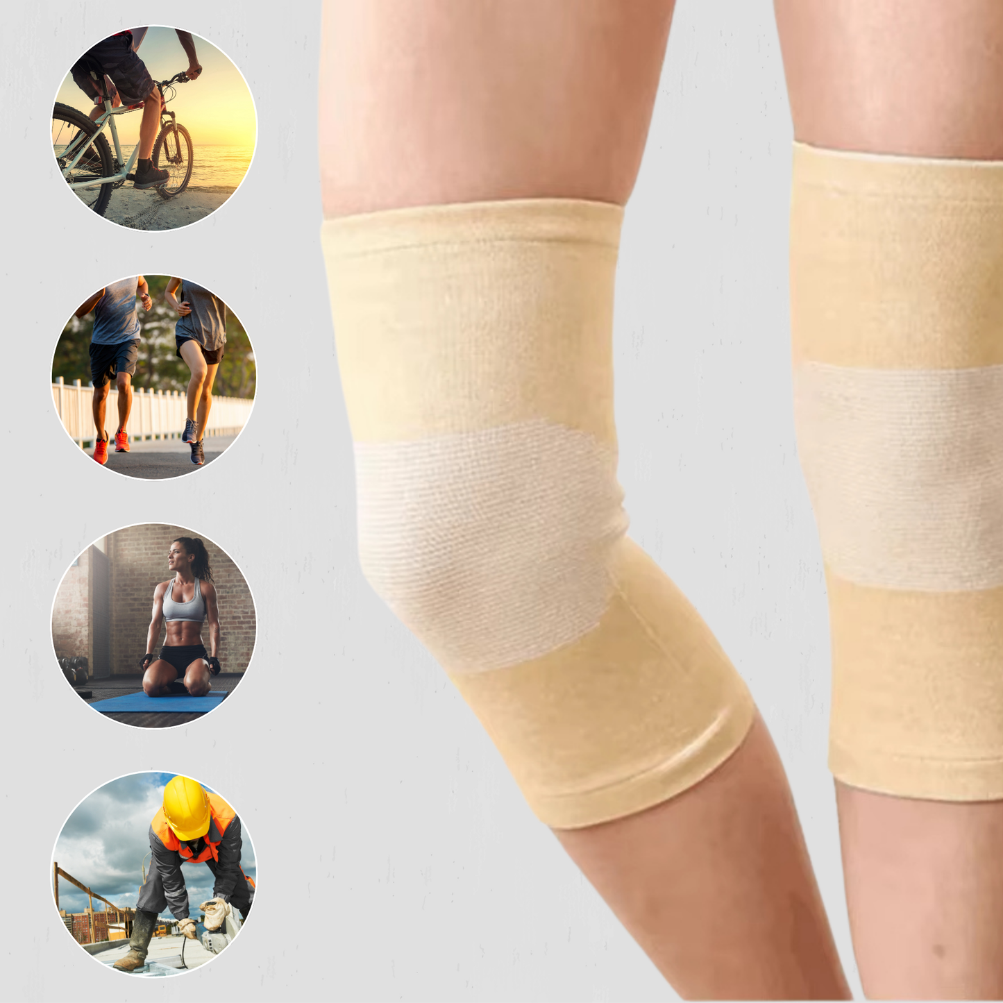 Lightweight Ergonomic Knee Support for Comfort and Stability