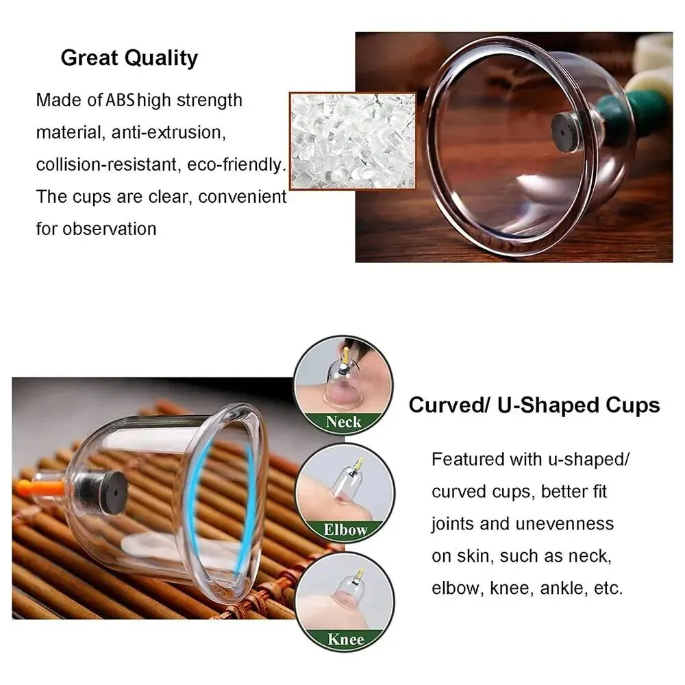 Vacuum Cupping Therapy Set for Muscle Relief