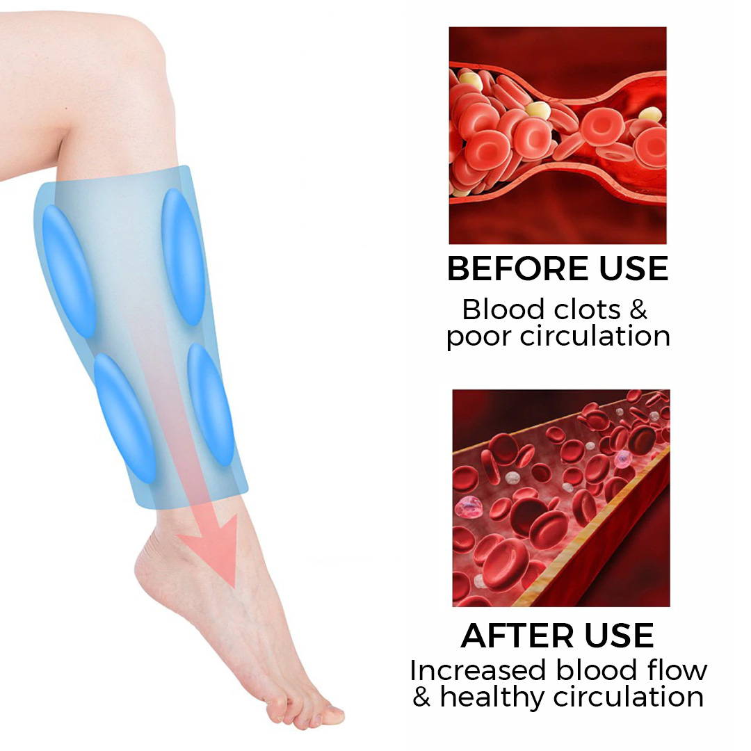 Wireless Calf Compression Massager for Circulation and Relief