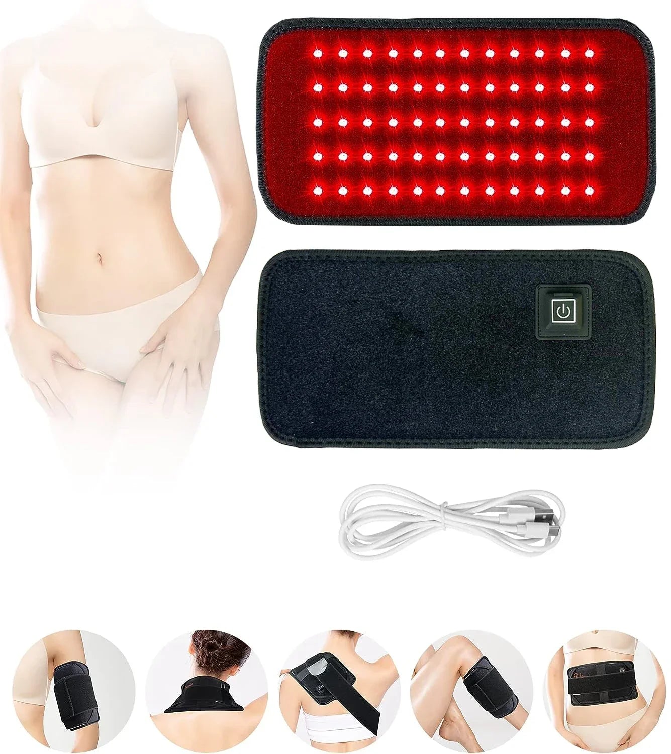 Infrared Light Therapy Belt for Pain Relief and Metabolism Boost