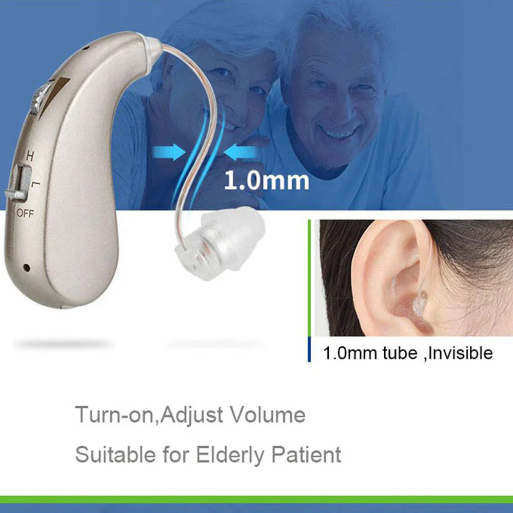 Comfortable Digital Hearing Aid for Seniors with Noise Reduction
