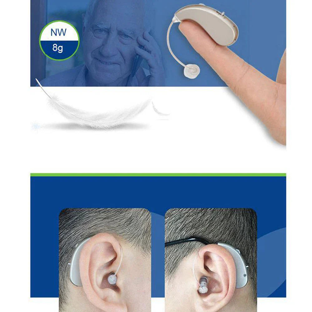 Comfortable Digital Hearing Aid for Seniors with Noise Reduction