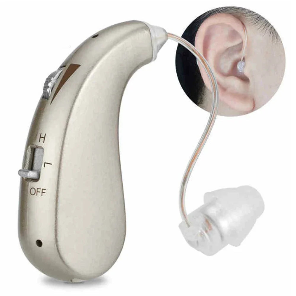 Comfortable Digital Hearing Aid for Seniors with Noise Reduction