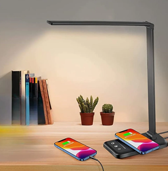Adjustable LED Desk Lamp with USB Charging Function