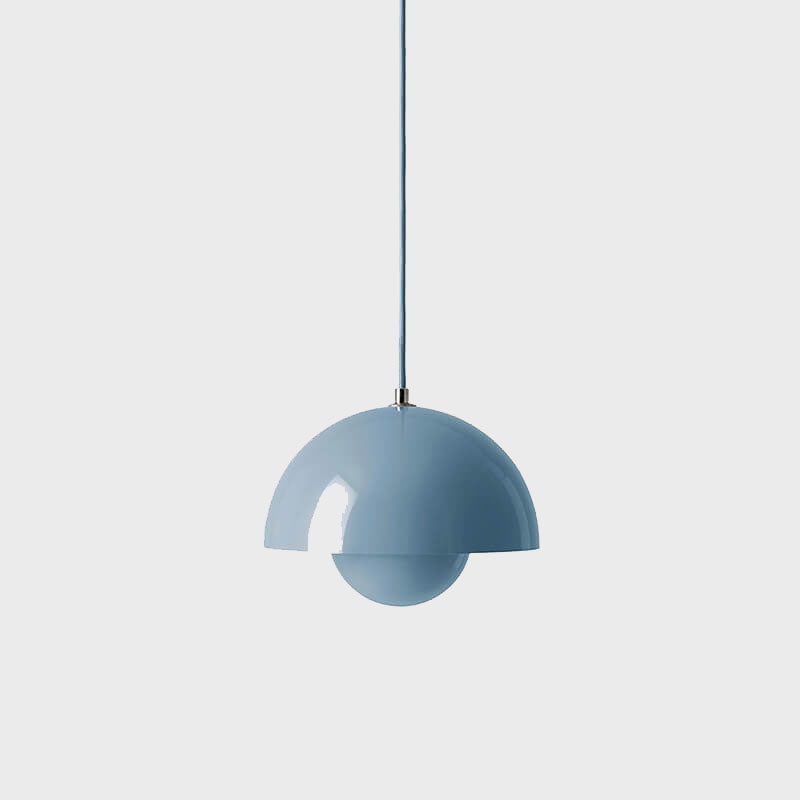 Warm Light Pendant Lamp with Elegant Hemispherical Design