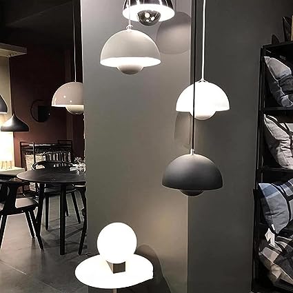 Warm Light Pendant Lamp with Elegant Hemispherical Design