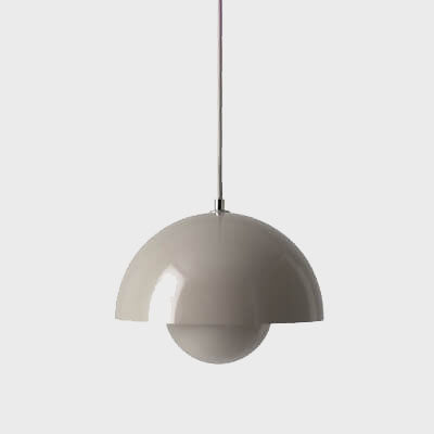Warm Light Pendant Lamp with Elegant Hemispherical Design