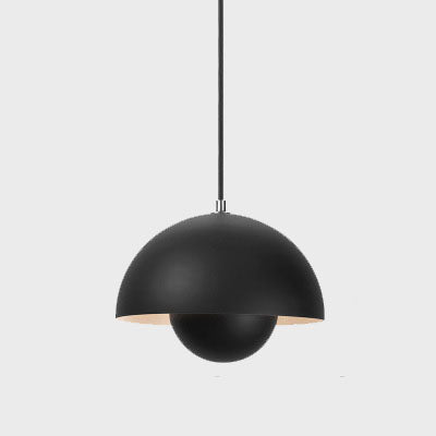 Warm Light Pendant Lamp with Elegant Hemispherical Design