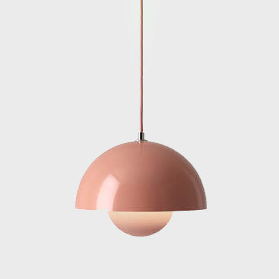 Warm Light Pendant Lamp with Elegant Hemispherical Design