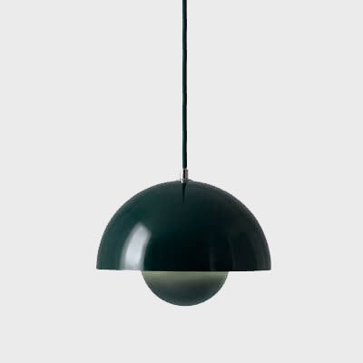 Warm Light Pendant Lamp with Elegant Hemispherical Design