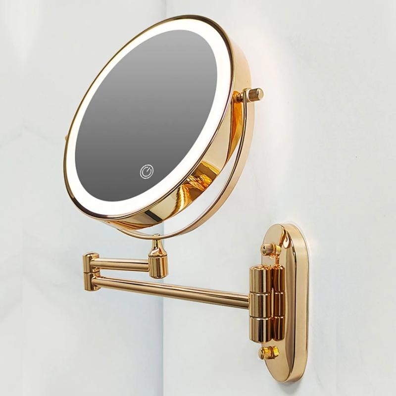 Rechargeable LED Makeup Mirror with 5X Magnification