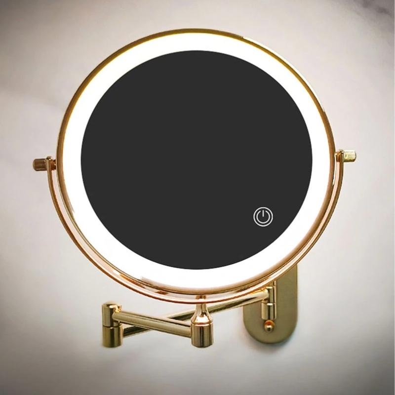 Rechargeable LED Makeup Mirror with 5X Magnification