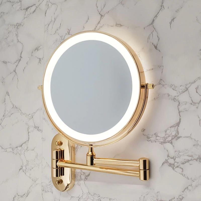 Rechargeable LED Makeup Mirror with 5X Magnification