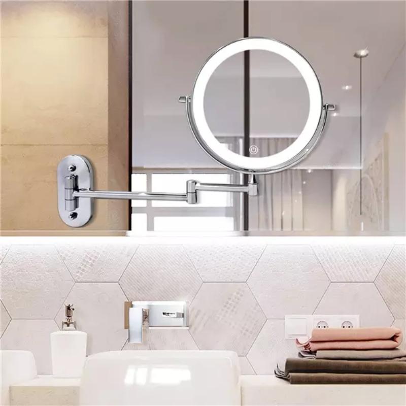 Rechargeable LED Makeup Mirror with 5X Magnification