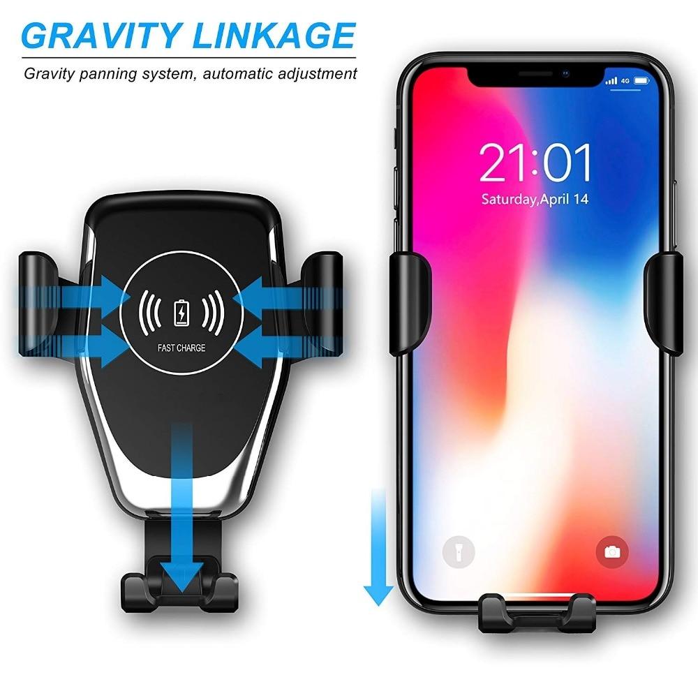 Wireless Car Charger with Fast Charging and Adjustable Mounting