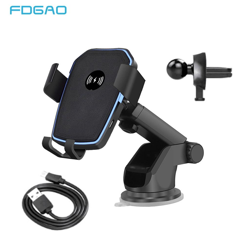 Wireless Car Charger with Fast Charging and Adjustable Mounting