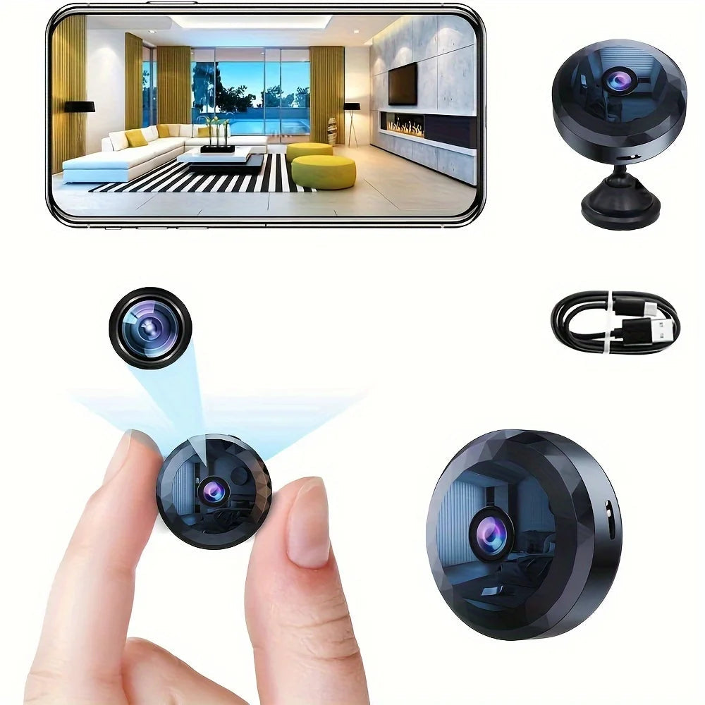 Wireless Mini Security Camera with Night Vision and App Control