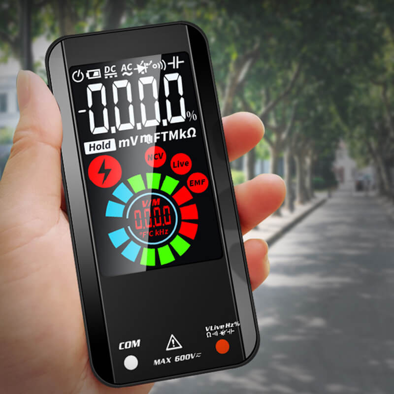 Fully Automatic Intelligent Multimeter with Smart Mode and Large LCD Display