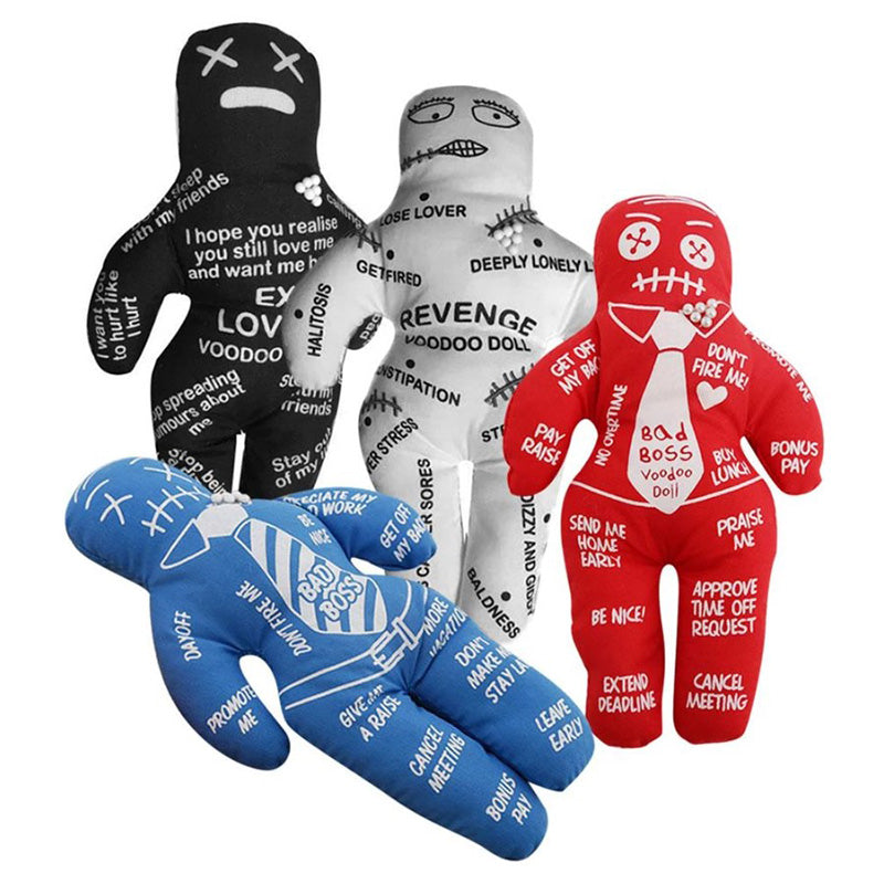 Voodoo Doll Plush Decoration with Needles