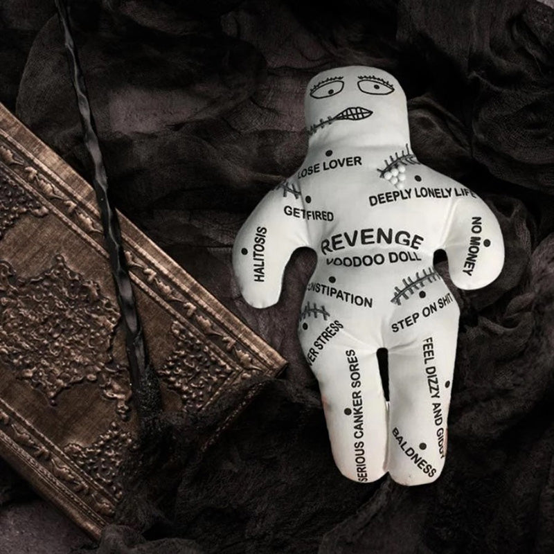 Voodoo Doll Plush Decoration with Needles