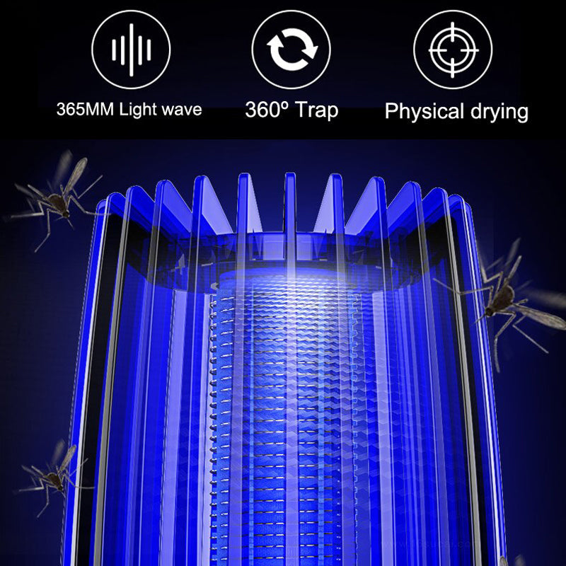 Rechargeable 2-in-1 Mosquito Catcher with LED Light